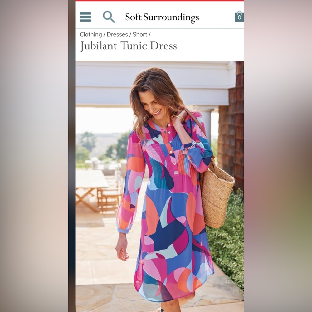 Soft Surroundings Jubilant Tunic Dress